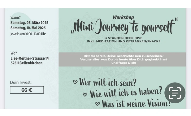 Workshop Journey to yourself Tickets