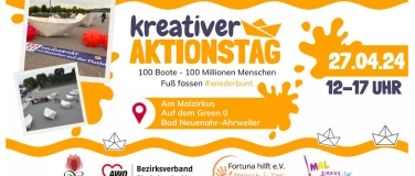 Event-Image for 'Kreativer Aktionstag 100 Boote - Fuß fassen wiederbunt'