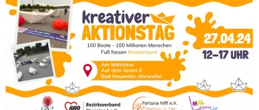Event-Image for 'Kreativer Aktionstag 100 Boote - Fuß fassen #wiederbunt'