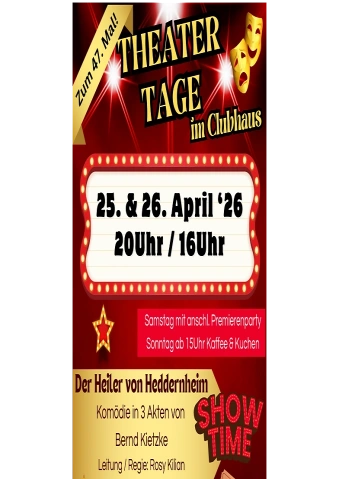 Klaa Pariser Theatertage - Der Heiler von Heddernheim Clubhaus Club Fidele Nassauer 1931, Wenzelweg 21, 60439 Frankfurt am Main Tickets
