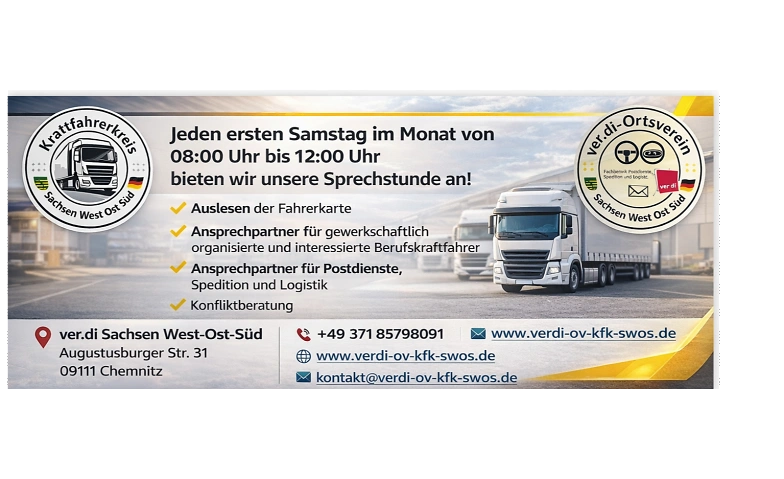 Event-Image for 'Sprechstunde des Kraftfahrerkreises Sachsen West-Ost-S&uuml;d'