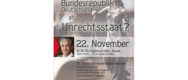 Event-Image for 'Deutschland als Unrechtsstaat - Vortrag'