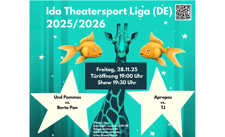Ida Theatersport Liga 28.11.2025, DE Tickets