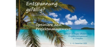 Event-Image for 'CRASH-Kurs Projektmanagement 01.-05.12.2025 in DRESDEN'