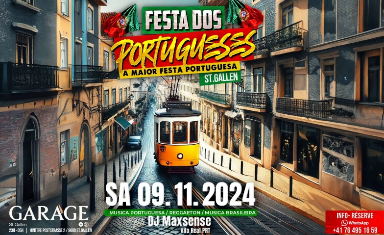 FESTA DOS PORTUGUESES@GARAGE CLUB ST.GALLEN Garage Club, Hintere Poststrasse 2, 9000 St. Gallen Tickets