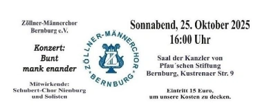 Event-Image for 'Herbstkonzert des „Zöllner-Männerchores Bernburg“'