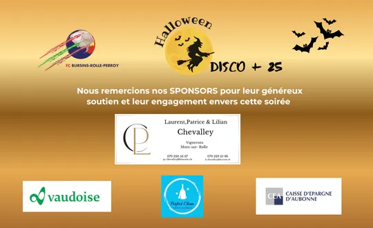 Sponsoring-Logo von BRP Soirée Disco "Halloween" + 25 ans Event