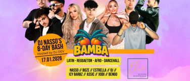 Event-Image for 'BAMBA - DJ Nasso's B-Day Bash w/ DJ BOZE, ICY BARBZ & more'