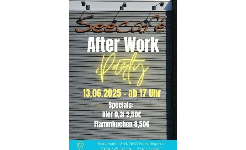 AFTER WORK - PARTY im SEECAF&Eacute; Tickets