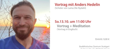 Event-Image for 'Vortrag + Meditation mit Anders Hedelin'