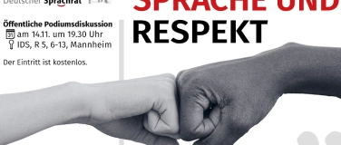 Event-Image for 'Öffentliche Podiumsdiskussion zu „Sprache und Respekt“'