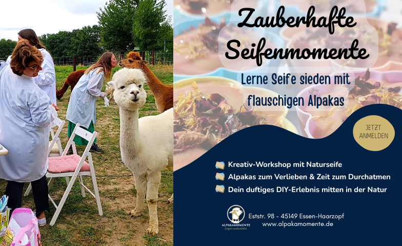 Seifen sieden mit flauschigen Alpakas Tickets