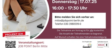 Event-Image for 'Arbeit, Gesundheit – und Ich? Vortrag mit „Projekt Ich“'
