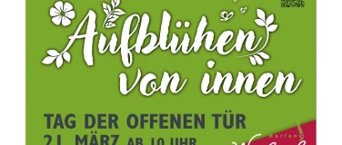 Event-Image for 'Tag der offenen T&uuml;r &ndash; Aufbl&uuml;hen von innen'