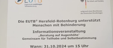 Event-Image for 'Informationsveranstaltung „Beratung auf Augenhöhe“'