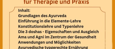 Event-Image for 'Ayurveda - Basiswissen kompakt für Therapie und Praxis'