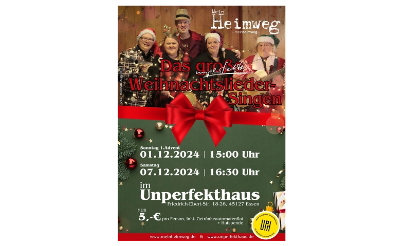 Das unperfekte Weihnachtslieder-Singen ${singleEventLocation} Billets