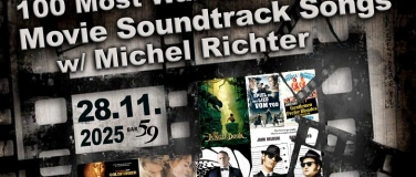 Event-Image for '100 Most Wanted Movie Soundtrack Songs w/ Michel Richter'