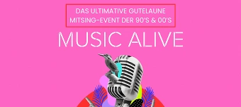 Veranstalter:in von Music Alive - Das gute Laune Mitsing-Event