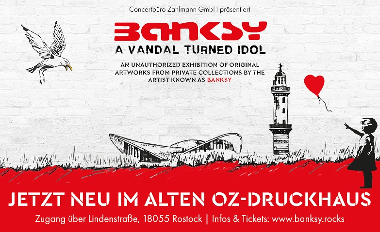 Event-Image for 'Banksy – A Vandal Turned Idol (Ausstellung)'