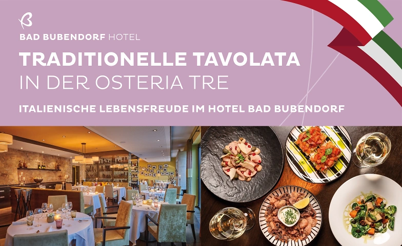 Traditionelle Tavolata in der Osteria Tre im Bad Bubendorf Tickets