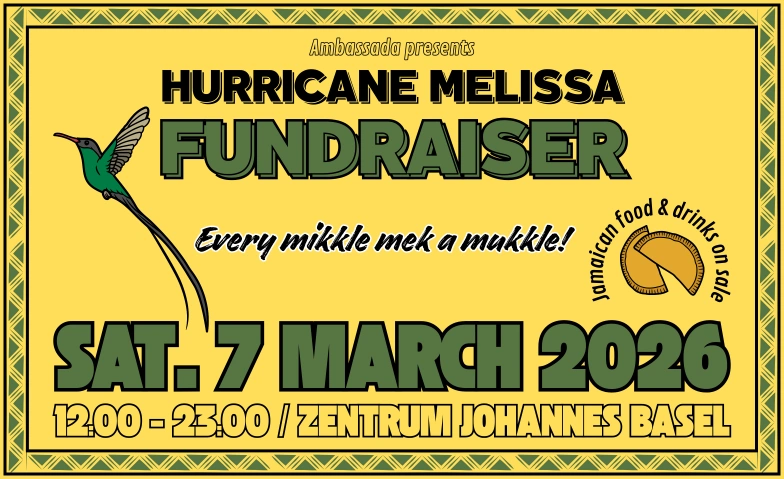 Hurricane Melissa Fundraiser Zentrum Johannes, Saal, M&uuml;lhauserstrasse 145, 4056 Basel Tickets