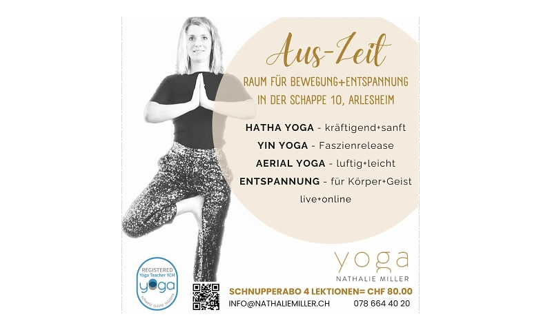 Event-Image for 'Aerial Yoga, Hatha- und Yin Yoga in Arlesheim'