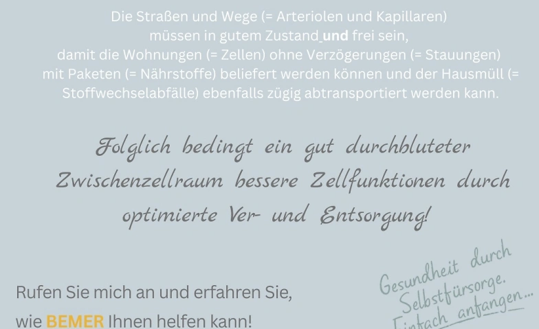 Event-Image for 'Verbesserung der Durchblutung in den kleinsten Gefäßen'