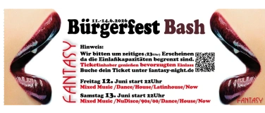 Event-Image for 'LECKER MUSIC am B&uuml;rgerfest Bash Freitag der 12.6.26'