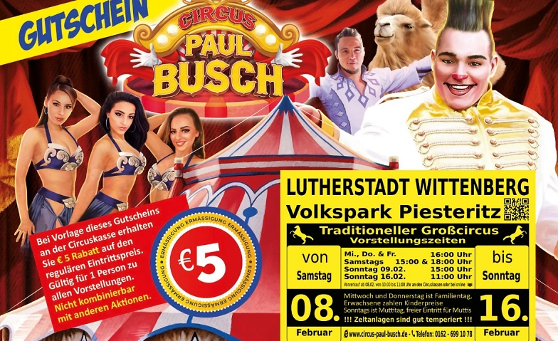 Event-Image for 'Circus Paul Busch - Tournee 2025 - Lutherstadt Wittenberg'