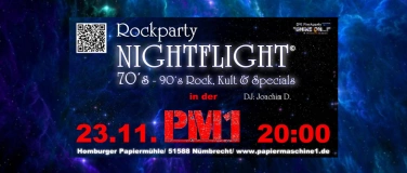 Event-Image for 'Rockparty NIGHTFLIGHT! Premiere!'