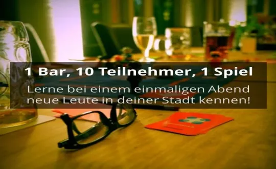 1 Bar, 10 Teilnehmer, 1 Spiel - Socialmatch (40-60 Jahre) the niu Cobbles, Friedrichstraße 43, 45128 Essen Billets