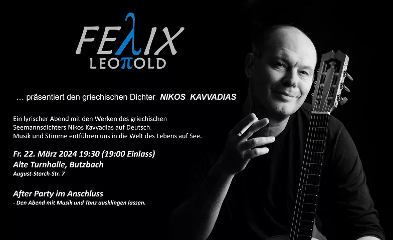 Felix Leopold musikalische Darbietung mit After Party Alte Turnhalle, August-Storch-Str. 7, 35510 Butzbach Tickets