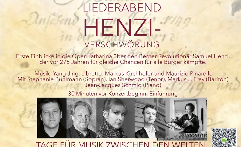 &quot;Henzi-Verschw&ouml;rung&quot; Ein Liederabend ${singleEventLocation} Tickets