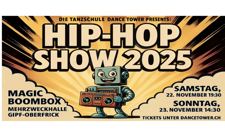 Tanzschule Dance Tower - &quot;Magic Boombox 2025&quot; Tickets