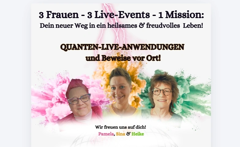 3 Frauen - 3 Live-Events - 1 Mission: Dein neuer Weg Tickets