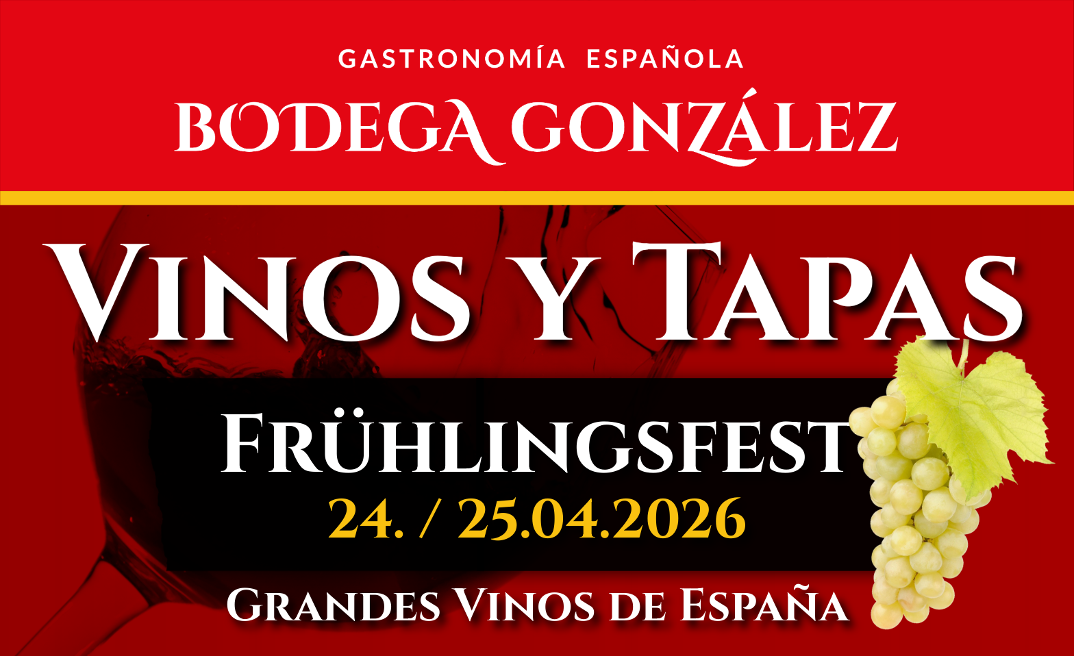Event-Image for 'Spanisches Frühlingsfest - VINOS Y TAPAS - Weindegustation'