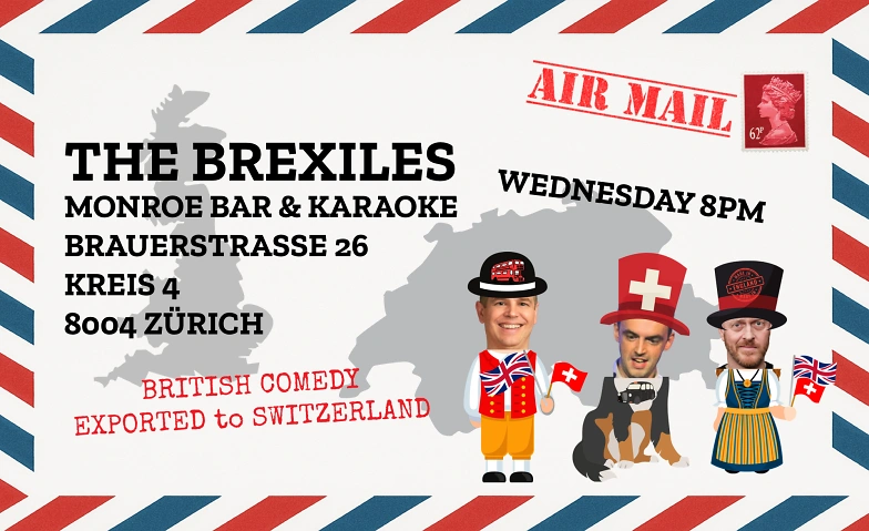 Event-Image for 'Brexiles - English Comedy Night in Zurich Kreis 4'