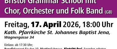 Event-Image for 'Bristol Grammar School // Benefizkonzert Jena'