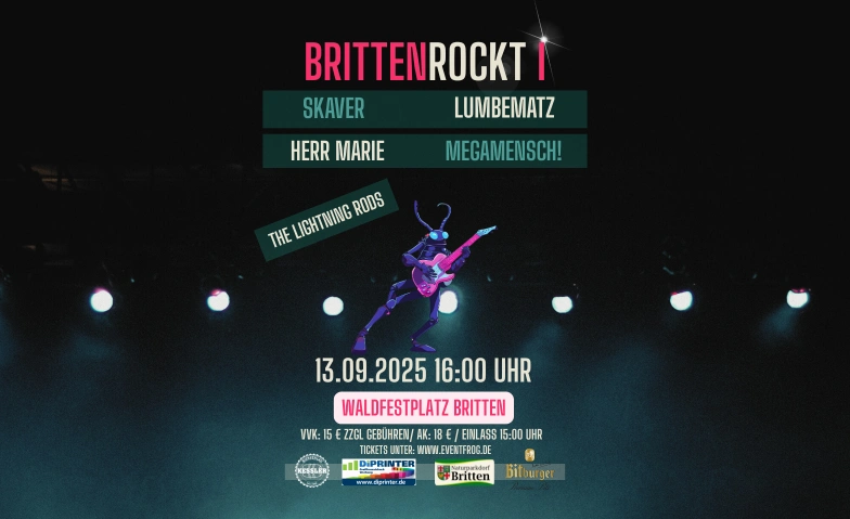 Britten rockt Waldfestplatz Britten, Zum Festplatz, 66679 Losheim am See Tickets