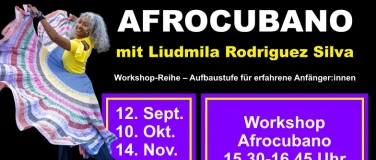 Event-Image for 'AFROCUBANO &ndash; Aufbaustufe f&uuml;r erfahrene Anf&auml;nger:innen'