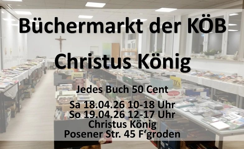 Event-Image for 'B&uuml;cherfest der K&Ouml;B Christus K&ouml;nig'