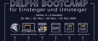 Event-Image for 'DELPHI BOOTCAMP f&uuml;r Einsteiger und Umsteiger​'