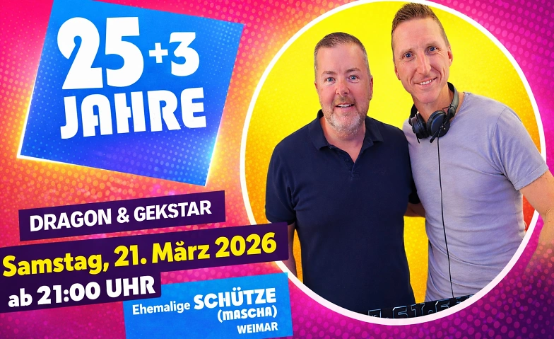 Event-Image for '25 + 3 Jahre Discokultur - Dragon & Gekstar B-Day Party'