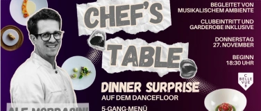 Event-Image for 'CHEFS TABLE @ CLUB BELLEVUE (POP UP)'