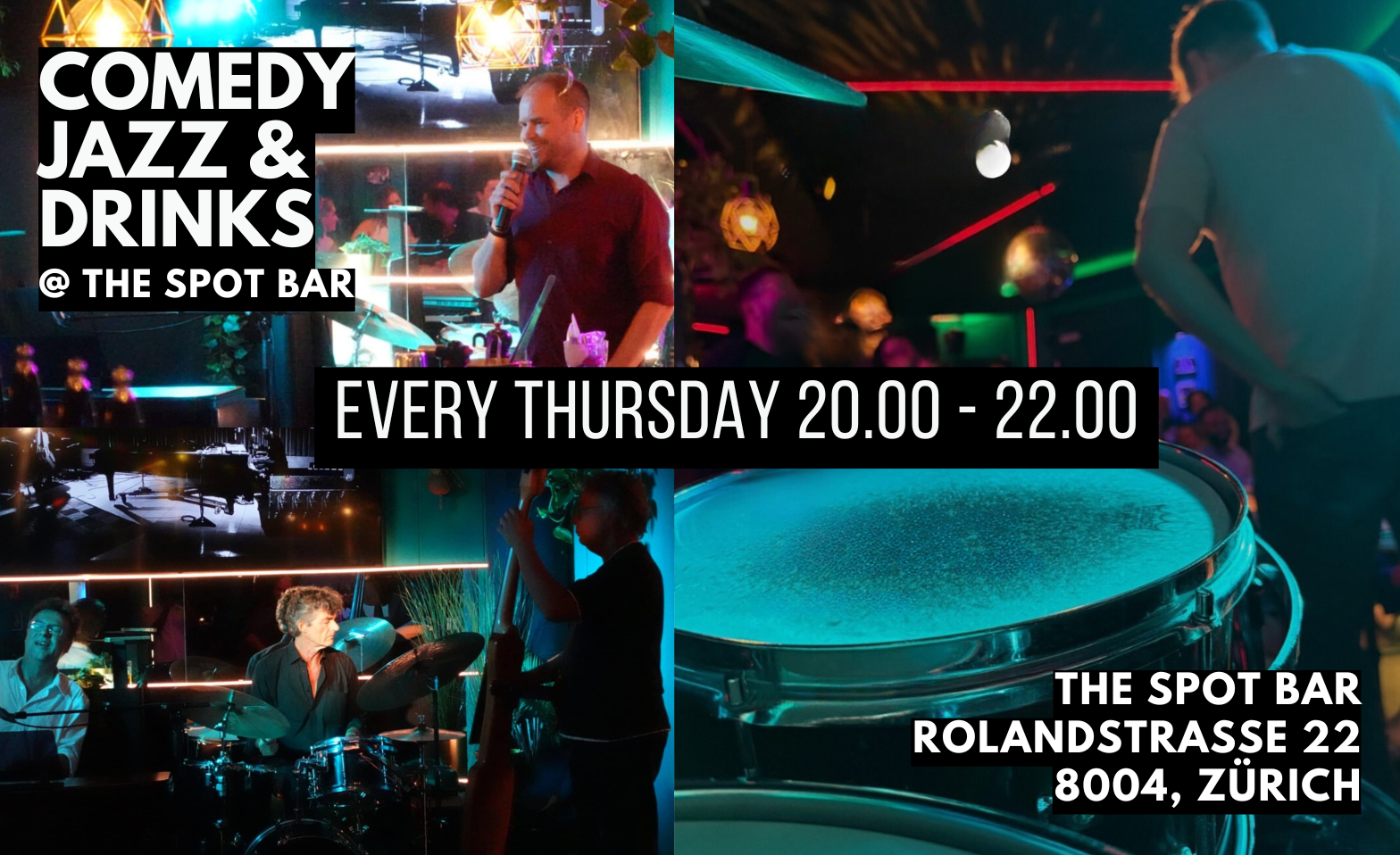 Event-Image for 'Comedy, Jazz & Drinks'