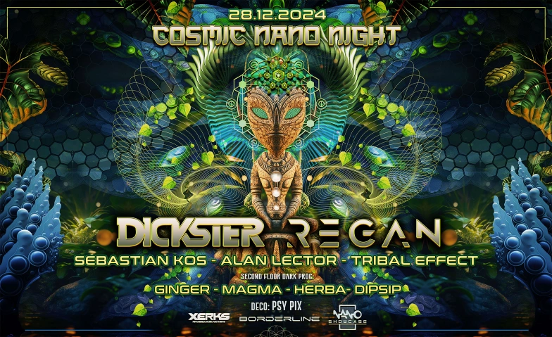 Cosmic Nano Night with Dickster & Regan Borderline, Hagenaustrasse 29, 4056 Basel Tickets