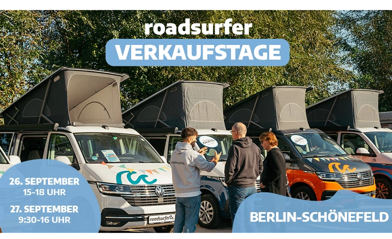 Event-Image for 'Camper Verkaufstage - roadsurfer DEAL DAYS in Berlin'