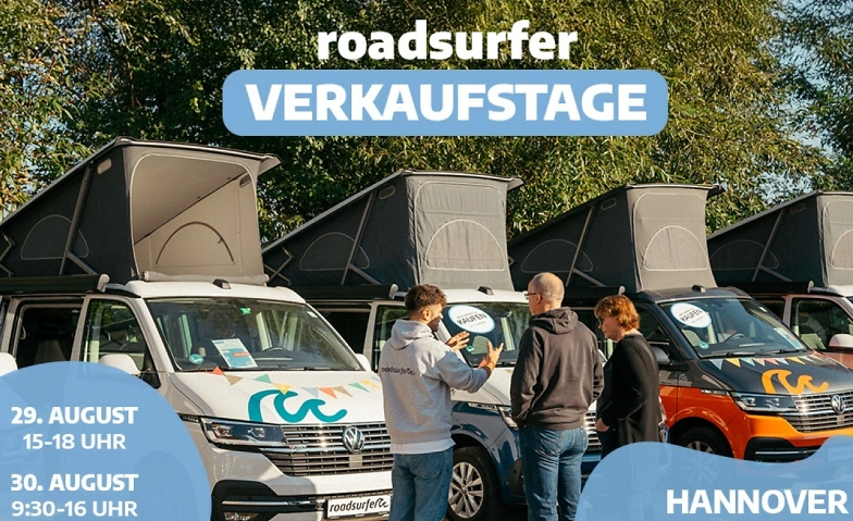 Event-Image for 'Camper Verkaufstage - roadsurfer DEAL DAYS in Hannover'
