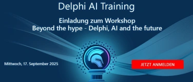 Event-Image for 'Workshop: Beyond the hype - Delphi, AI and the future'